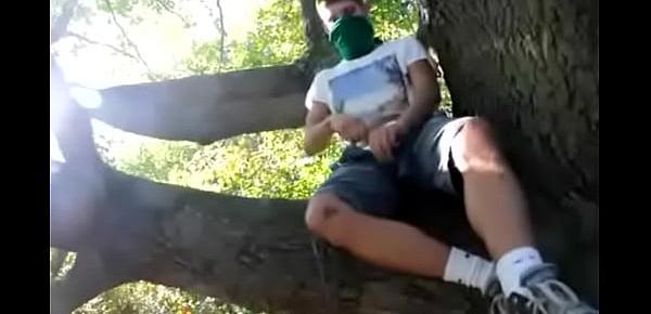  Gay teen boy wanked in woods